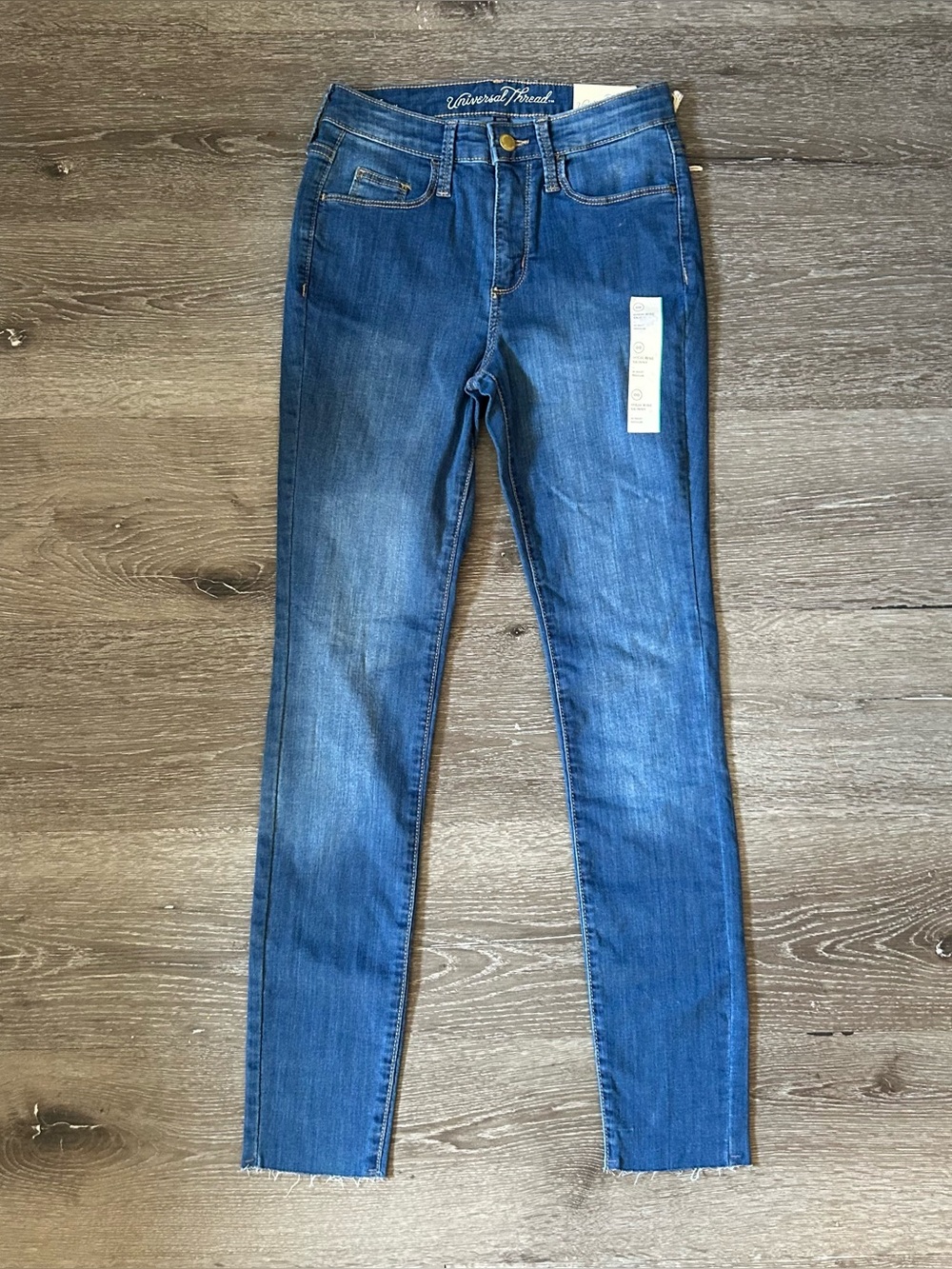 NWT 00 Universal Thread Medium Wash High‎ Rise Skinny Jeans
